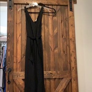 Black jumpsuit with ties